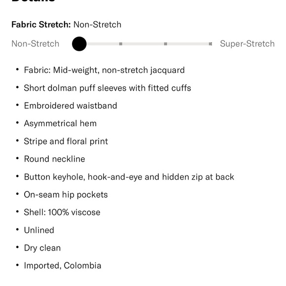 Agua Bendita Strip Floral Maxi Dress Short Sleeve Cream Green Size Small NWT - Picture 2 of 16